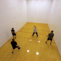 Men playing Racquetball